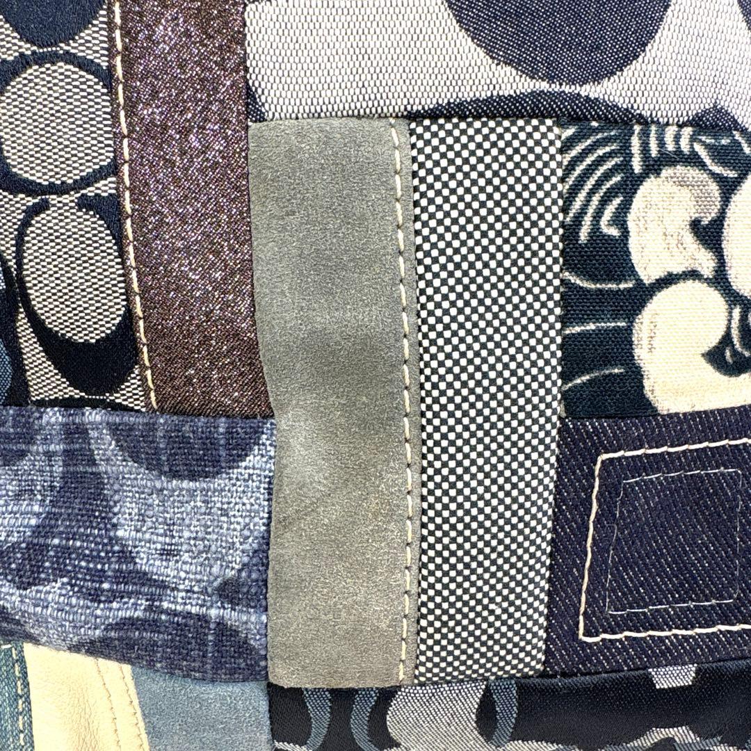 バッグ 00s coach archive patchwork denim y2k