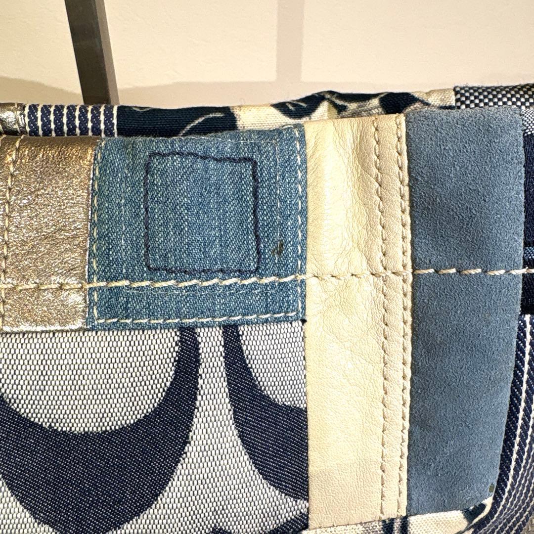 バッグ 00s coach archive patchwork denim y2k