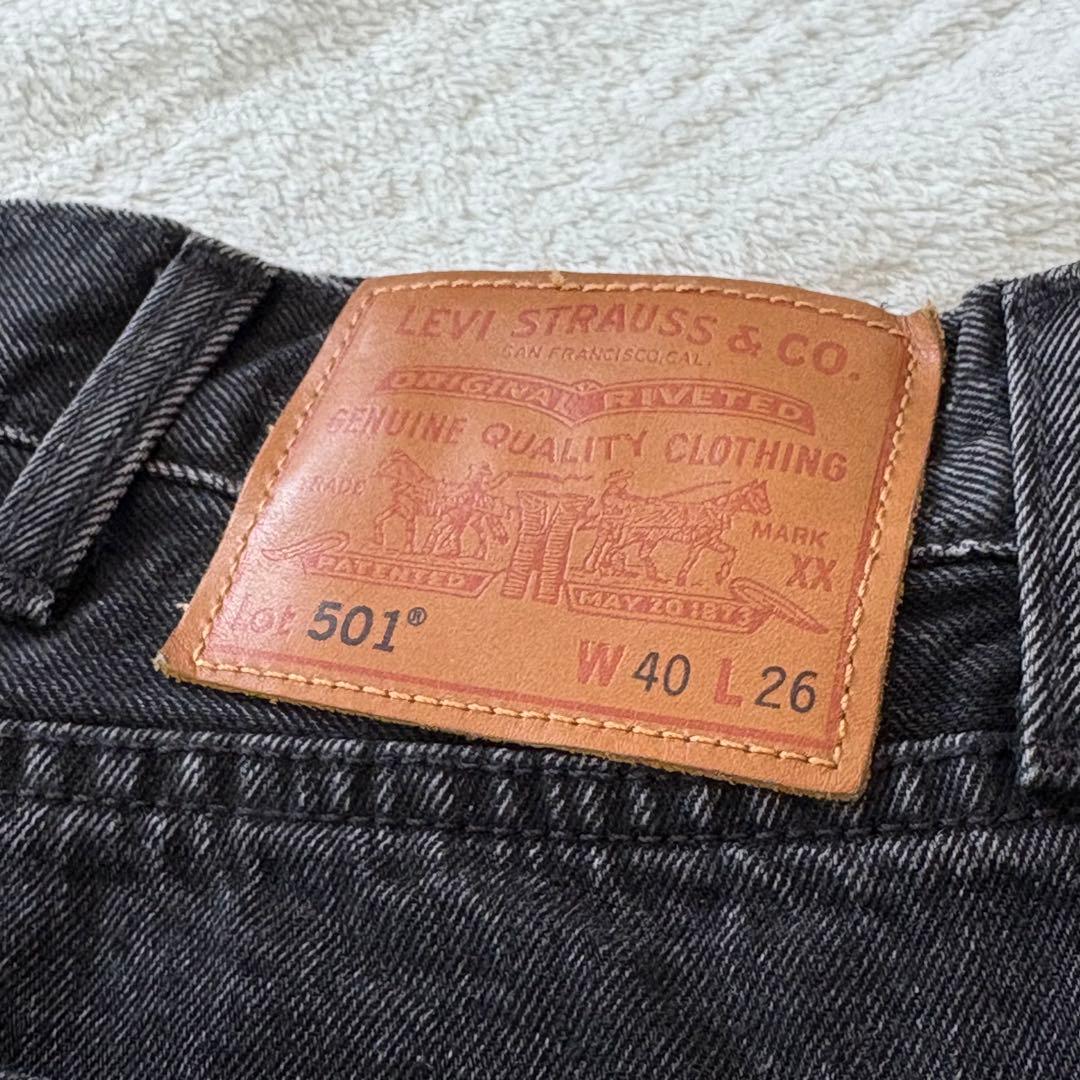 Levi's premium 501 セルビッチ ブラックデニム w40