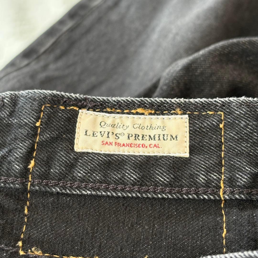 Levi's premium 501 セルビッチ ブラックデニム w40