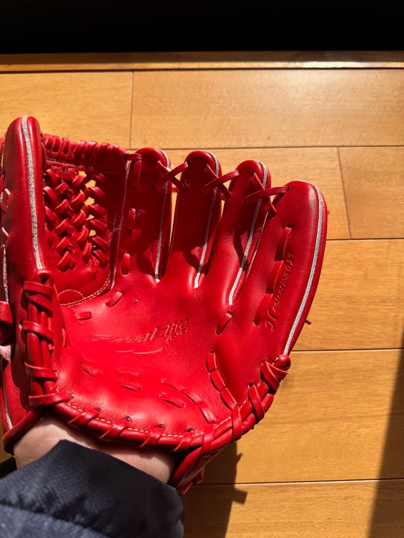 レッド 野球グローブ 右投げ用
