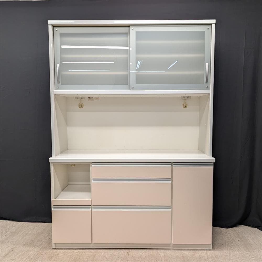 松田家具　レンジボード　キッチンボード　レンジ台　食器棚　ソフトクローズ　モイス
