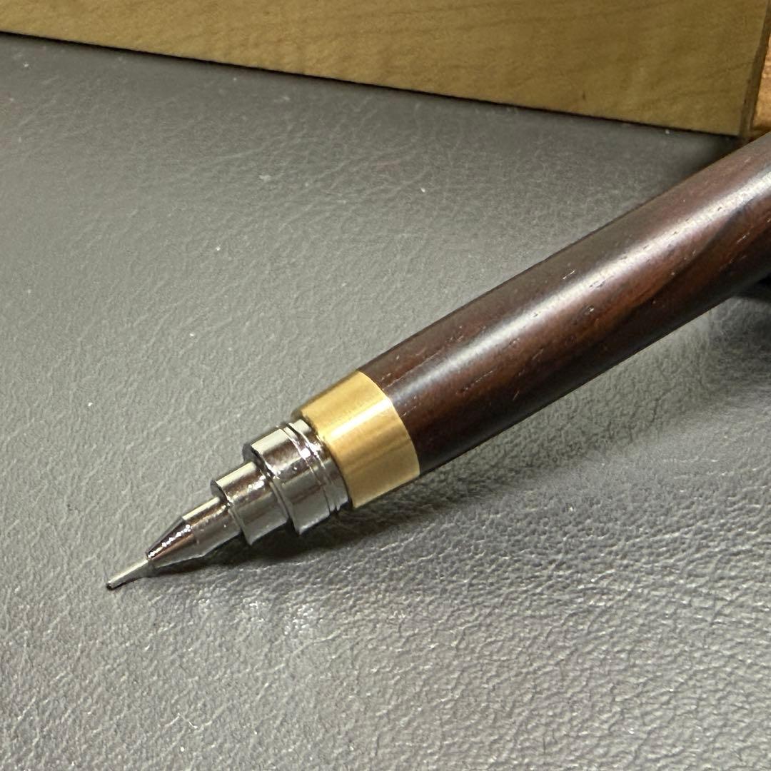 103黒檀　木製シャーペン　最強低重心　真鍮