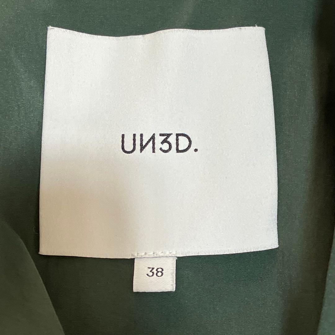 UN3D ウェーブラインシャツジャケット ３８ グリーン