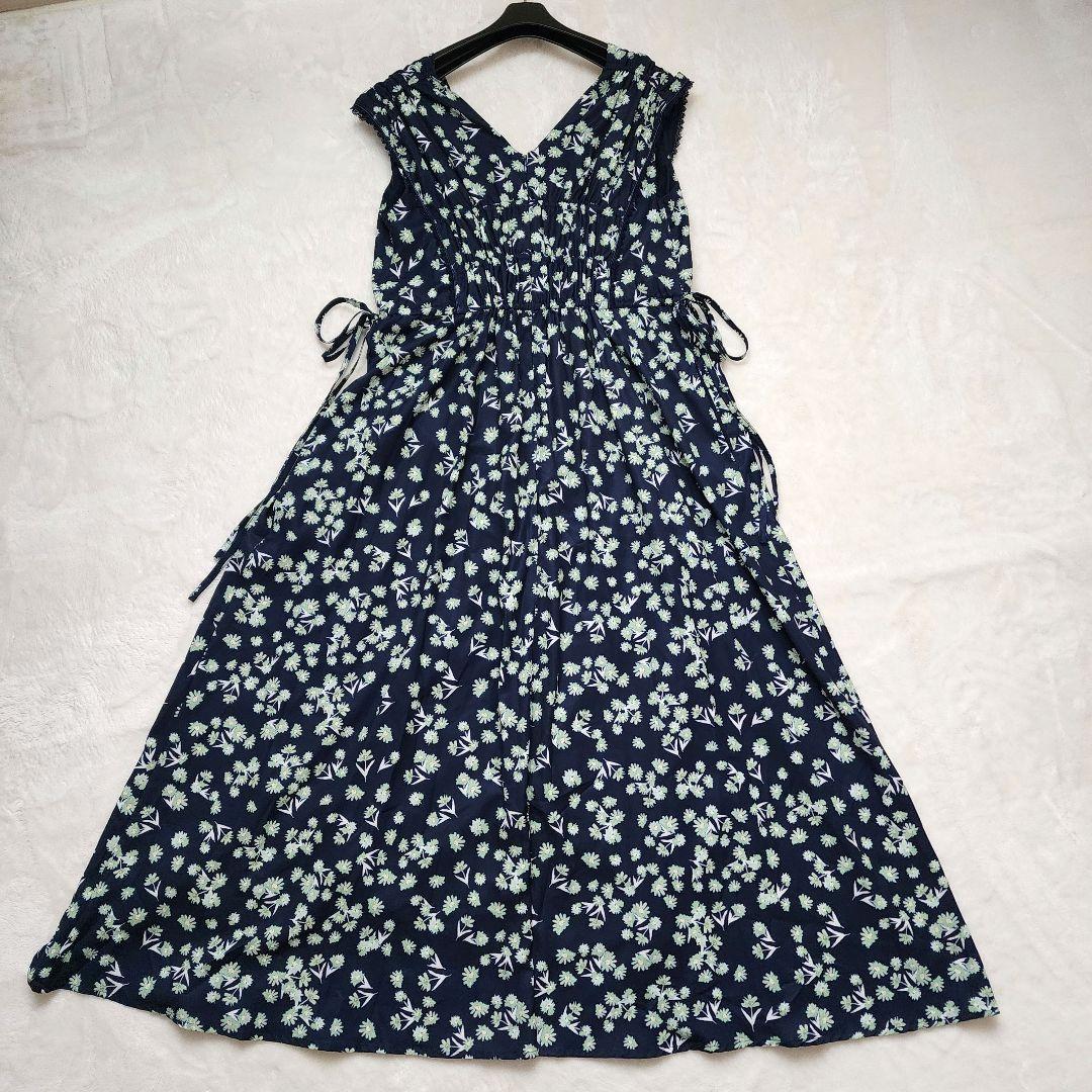 herlipto Paris Daisy Long Dress ネイビー 花柄