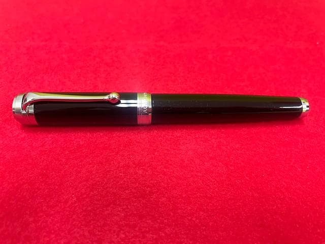 未使用品 アウロラ万年筆 タレンタム ブラック 14k EF 即日配送