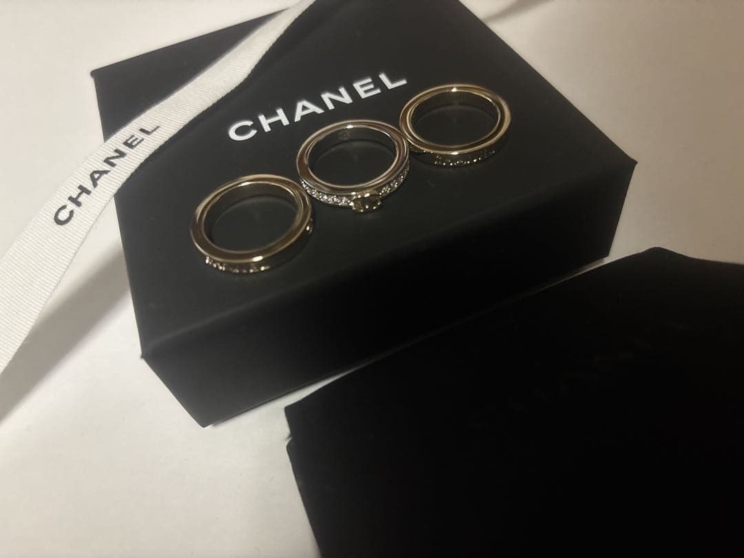 CHANEL26P指輪三連リング【新品未使用】
