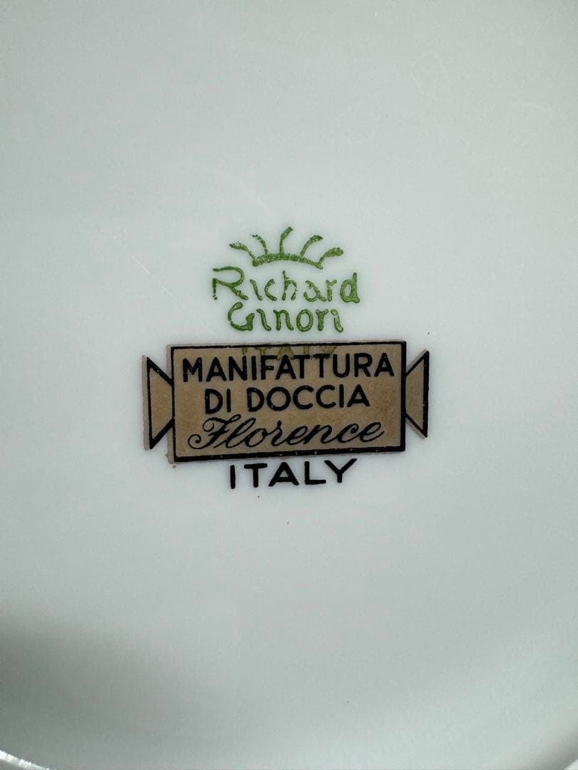 【高級】Richard Ginori レッドコック ボウル 2個セット