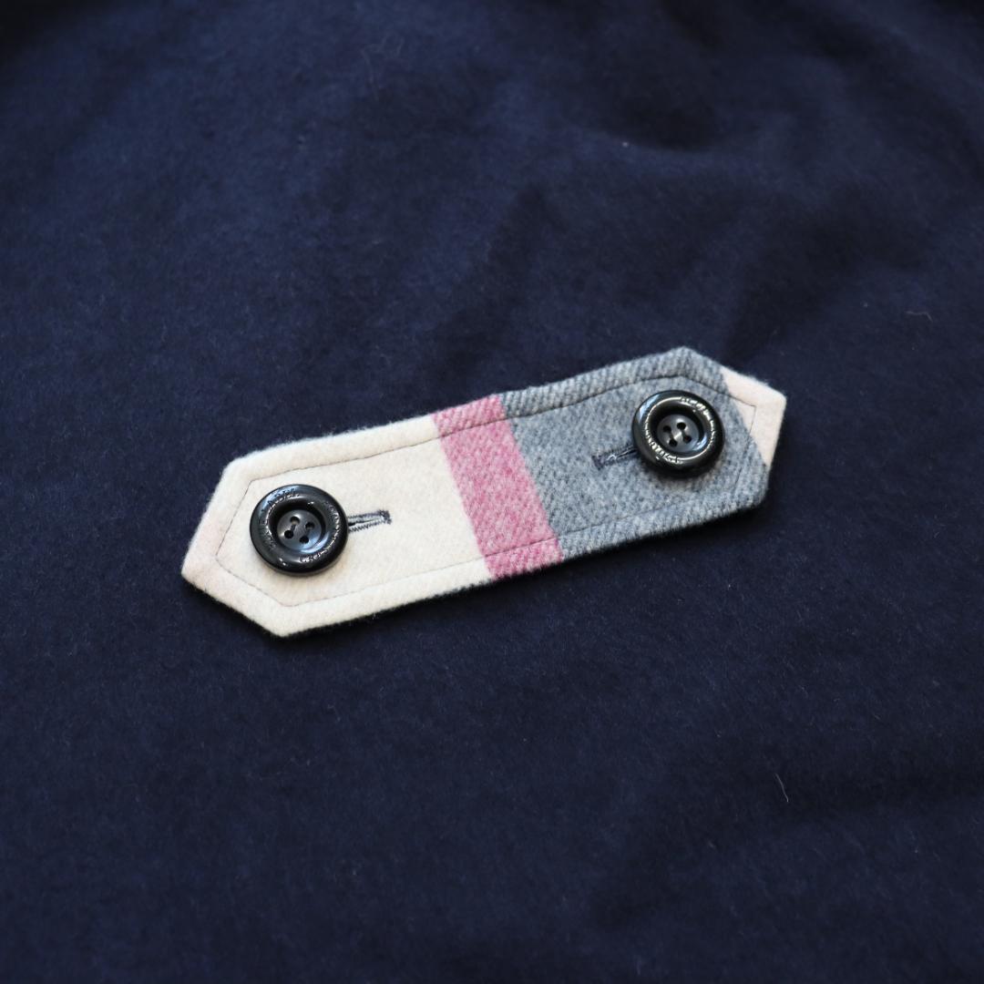 リバーシブル✨ブルーレーベルクレストブリッジ✨ケープ　ポンチョ　チェック