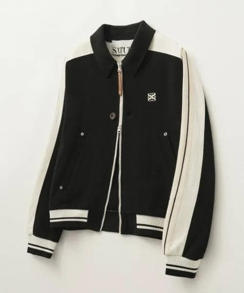 ジャケット・アウター SATUR Lawton Collar Track Zip-Up Jacket