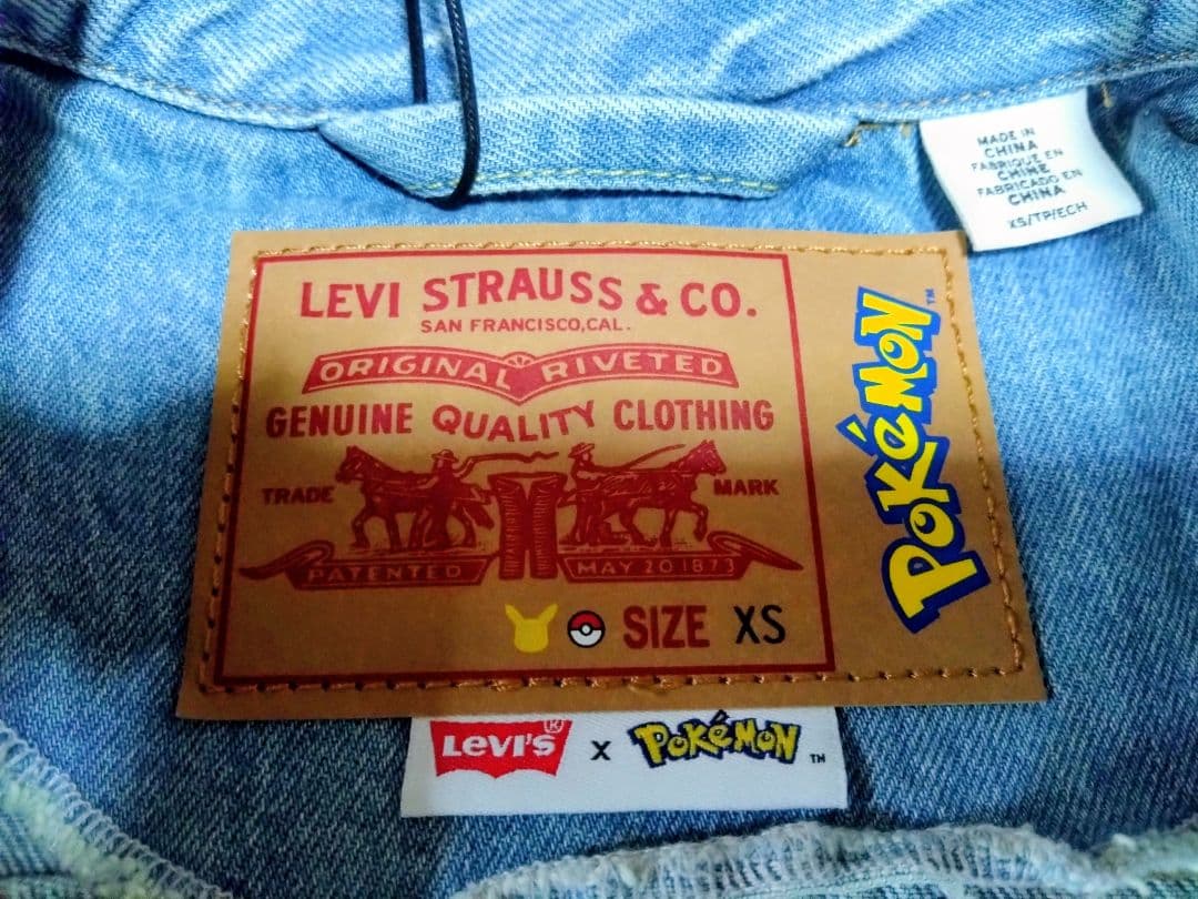 Levi's x Pokémon ピカチュウ Gジャン XSサイズ　新品未使用