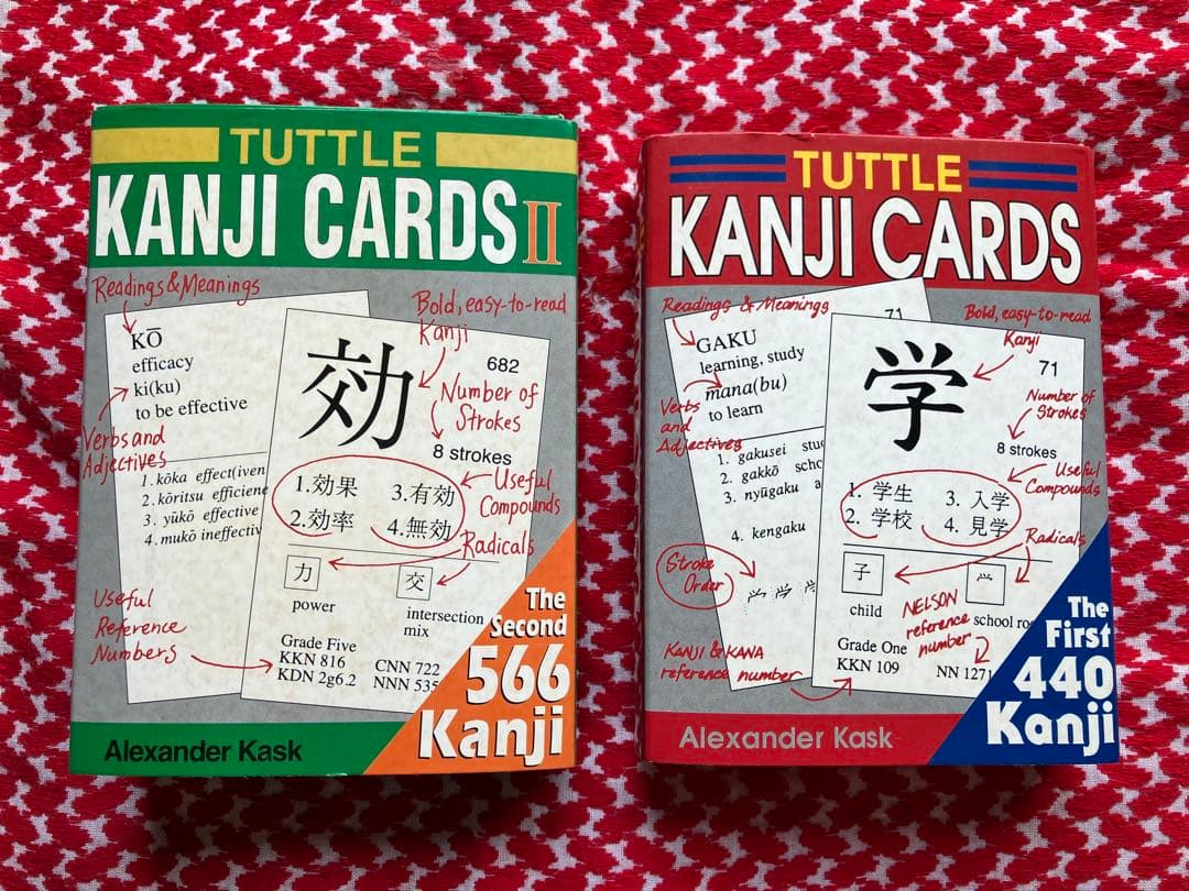 【値下げ！】TUTTLE KANJI CARDS1 & 2 / タトル漢字カード