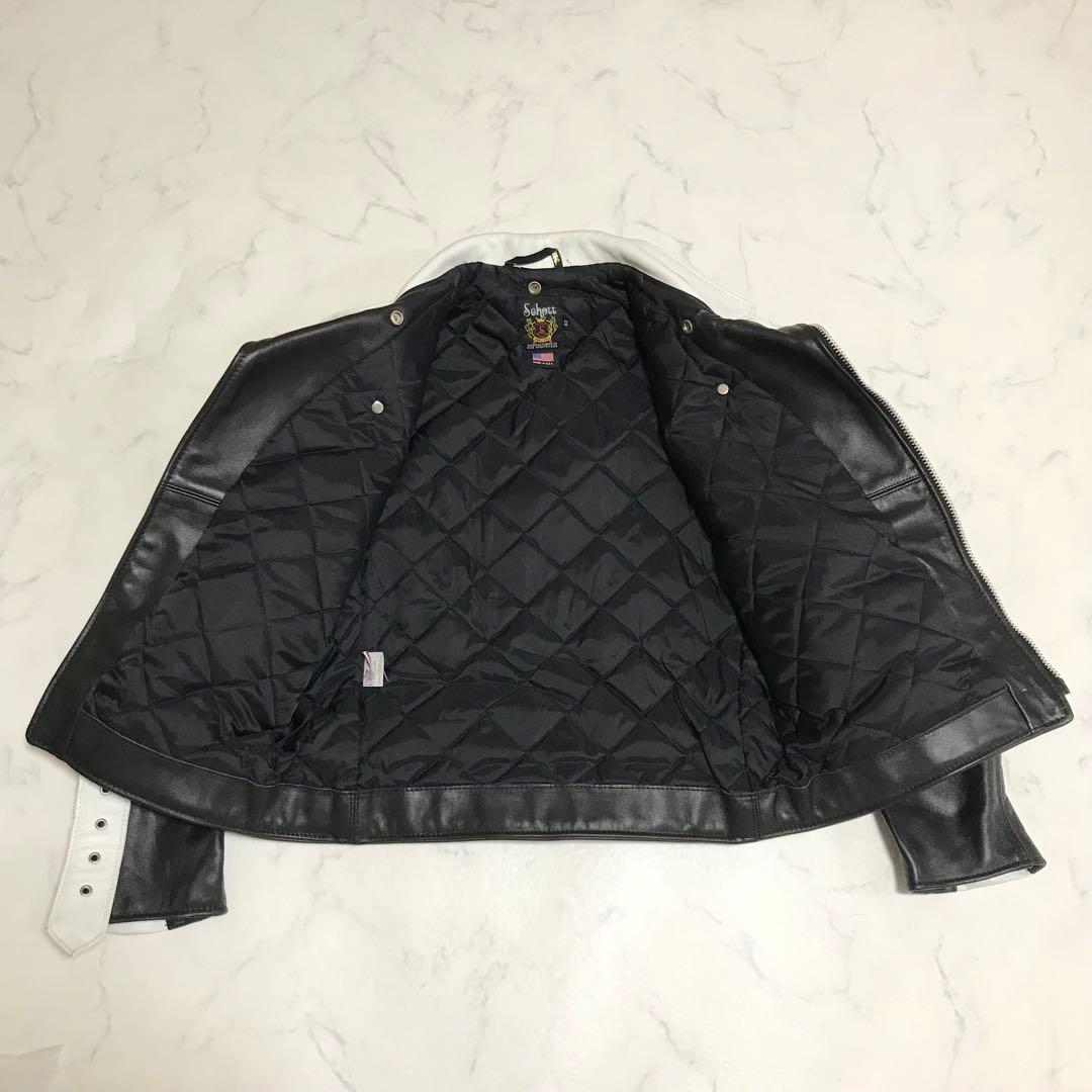 【サイズ40】ショット ダブルライダース ワンスター ツートン