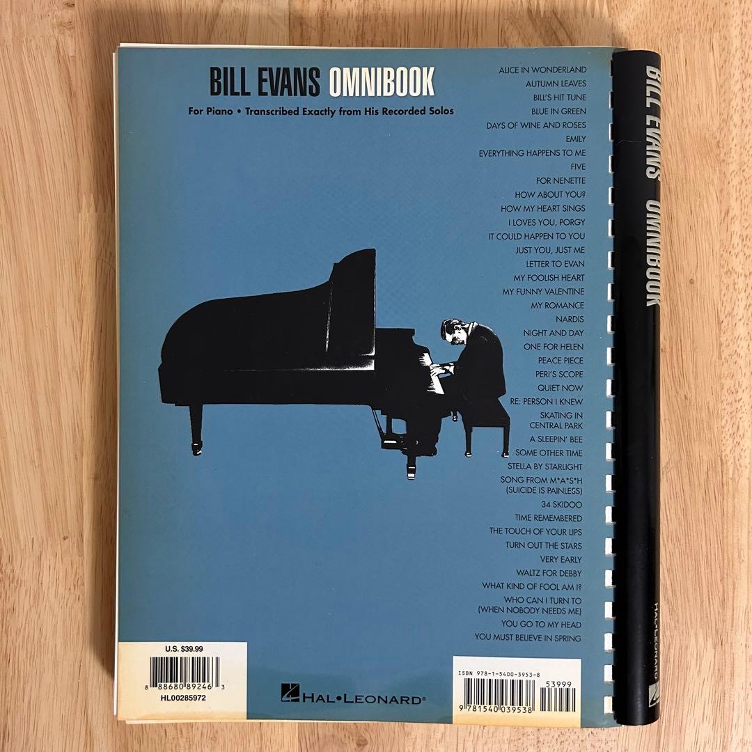 Bill Evans ビル・エヴァンス Omnibook 楽譜