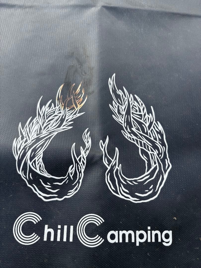 廃盤商品　Chill Camping メッシュ焚き火台　収納袋付　焚き火シート付