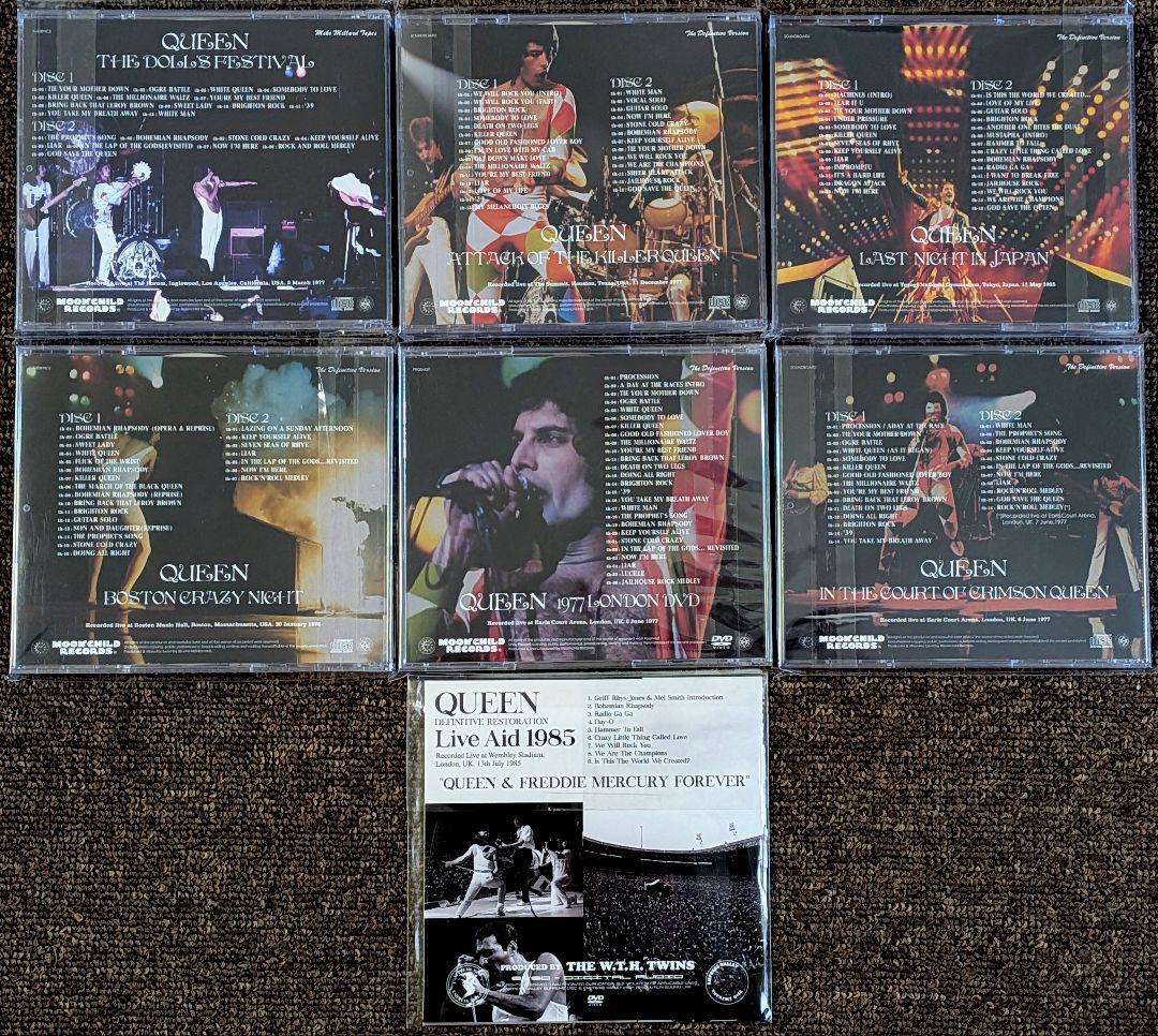 クイーン:ライブCD6枚 + 紙ジャケCD⭐️全7枚セット