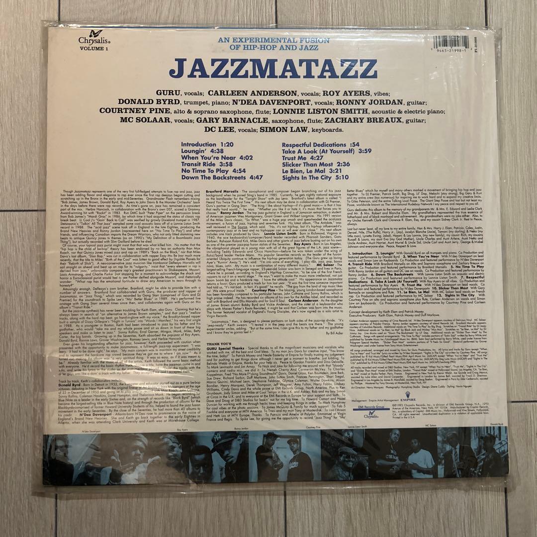 JAZZMATAZZ Vol. 1 lp レコード　US盤