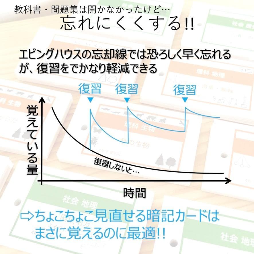 中学受験 暗記カード【6年上 社会・理科 6-8回】予習シリーズ 組分け