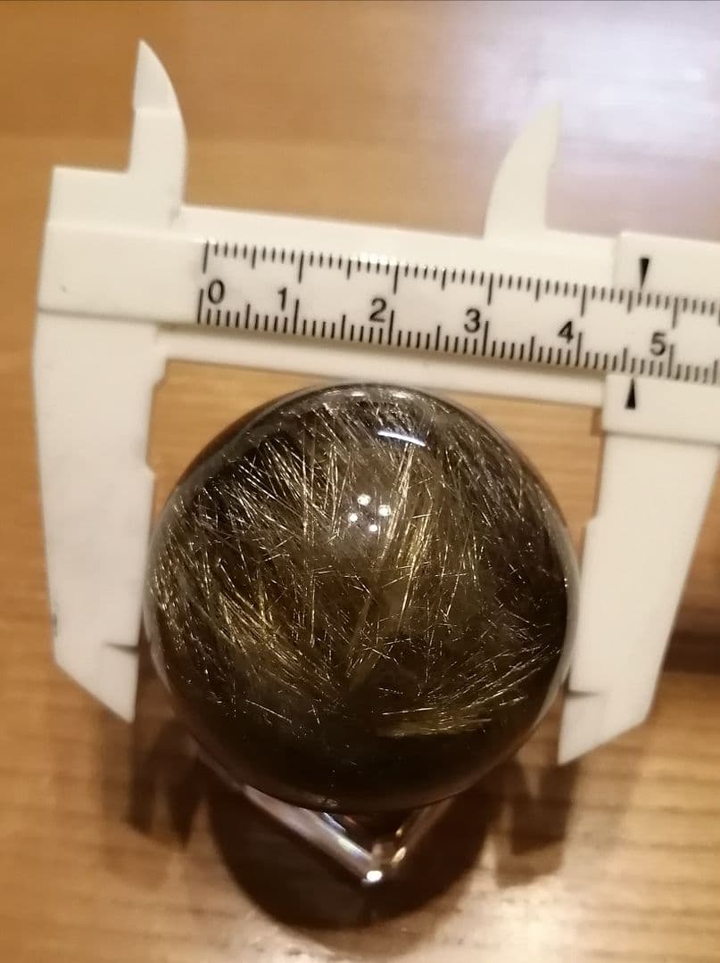 金運最強！ハイクォリティゴールドルチルクォーツラウンド約46㎜！