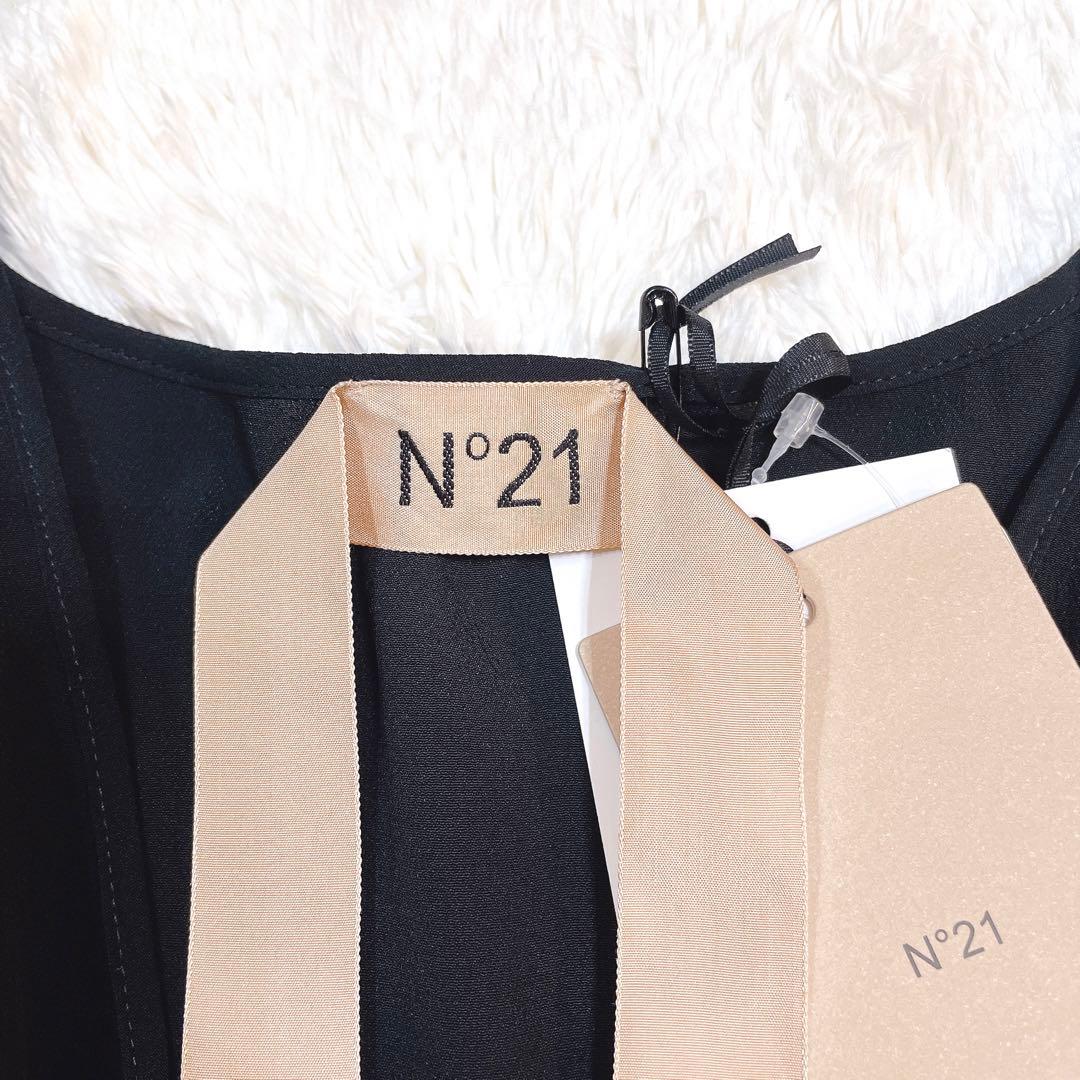 未使用タグ付き✨N°21 ロングワンピース シルク混 Aライン 定価13.5万円