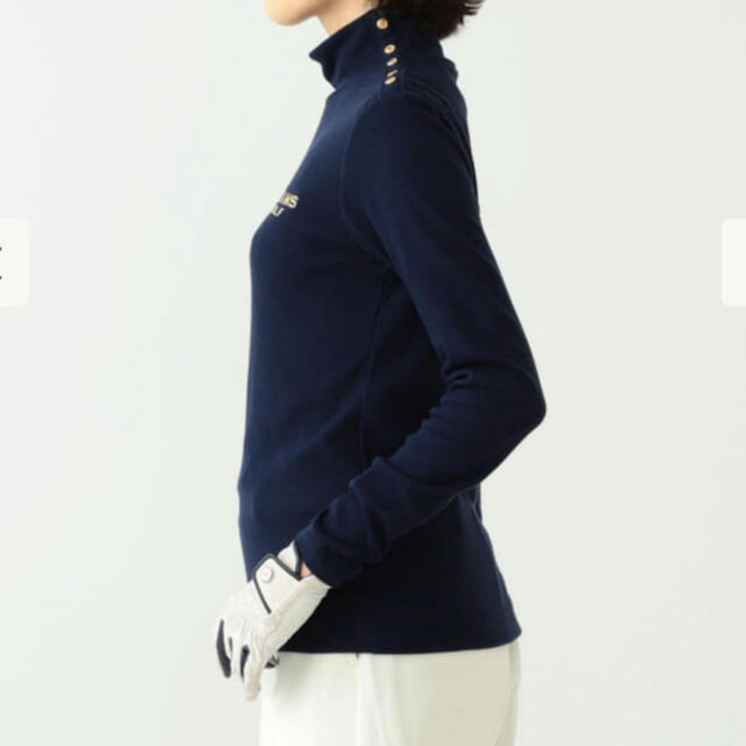 ★BEAMS GOLF PURPLE LABEL★サイドボタン タートルネック