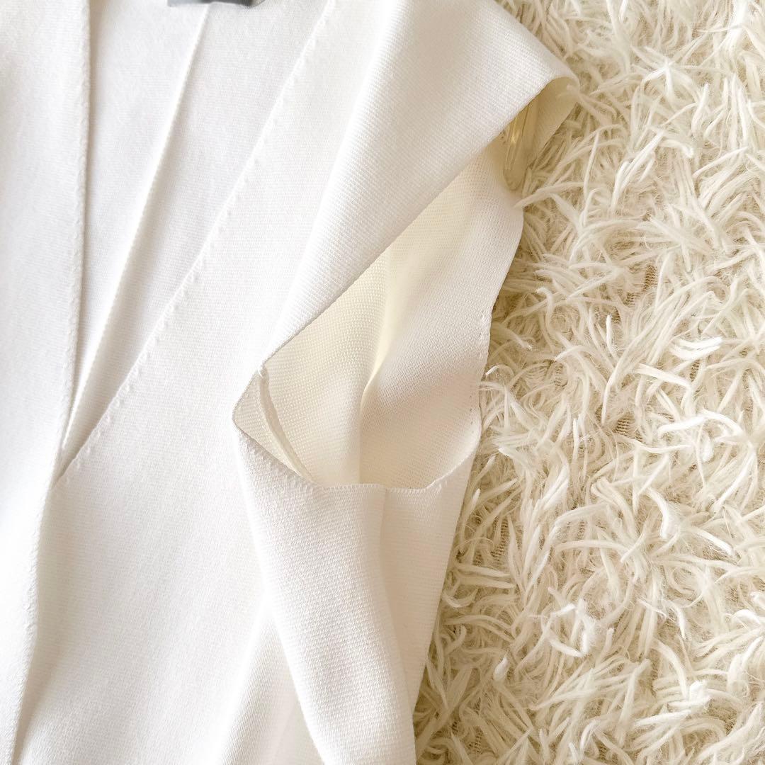 未使用タグ付✨24SS セオリー GRACIE FULTON コットンジレ 白