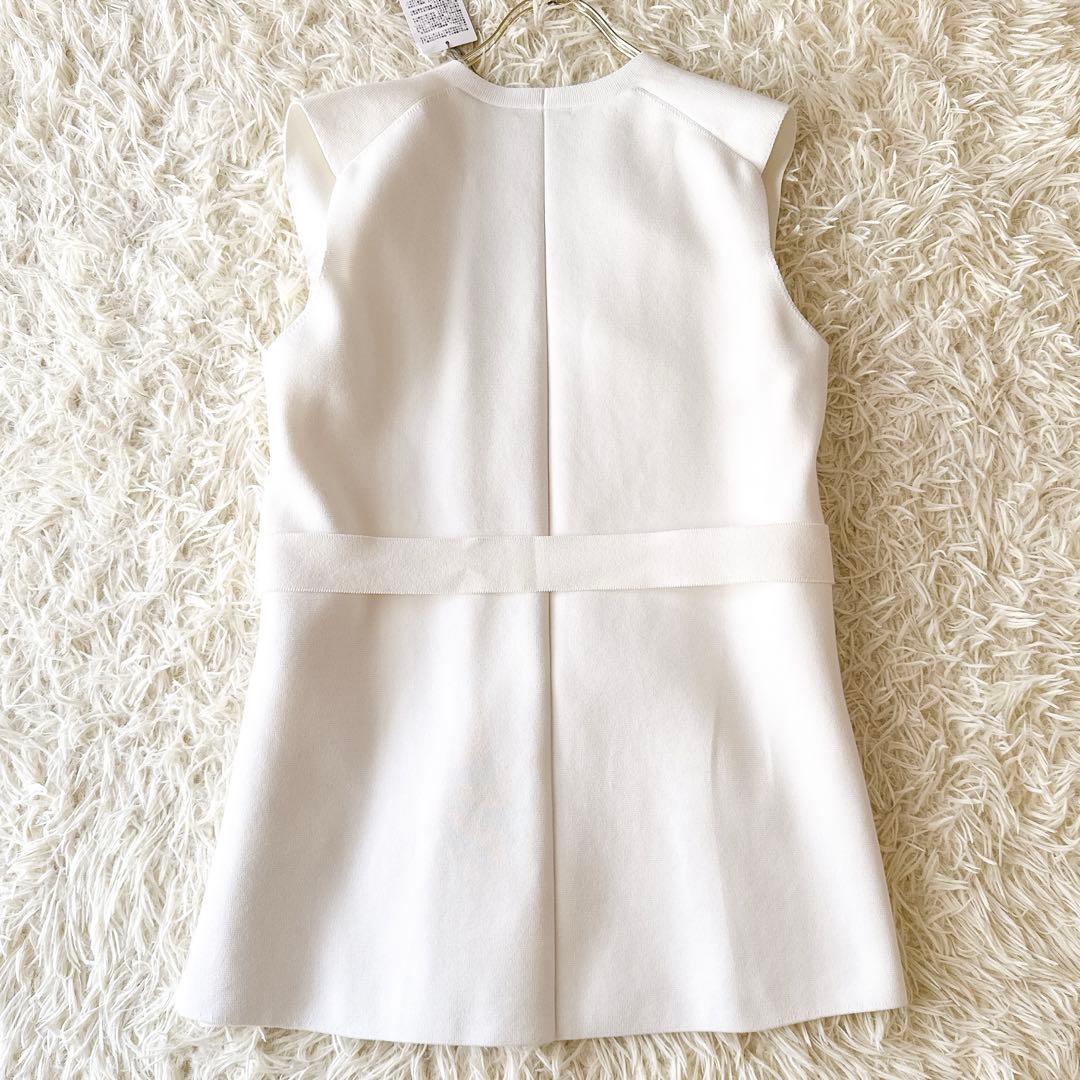 未使用タグ付✨24SS セオリー GRACIE FULTON コットンジレ 白