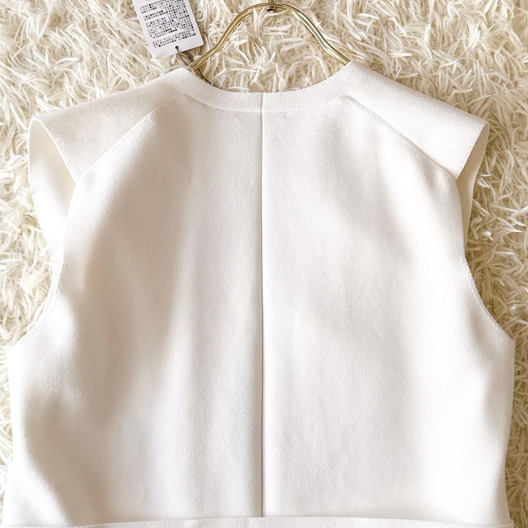 未使用タグ付✨24SS セオリー GRACIE FULTON コットンジレ 白