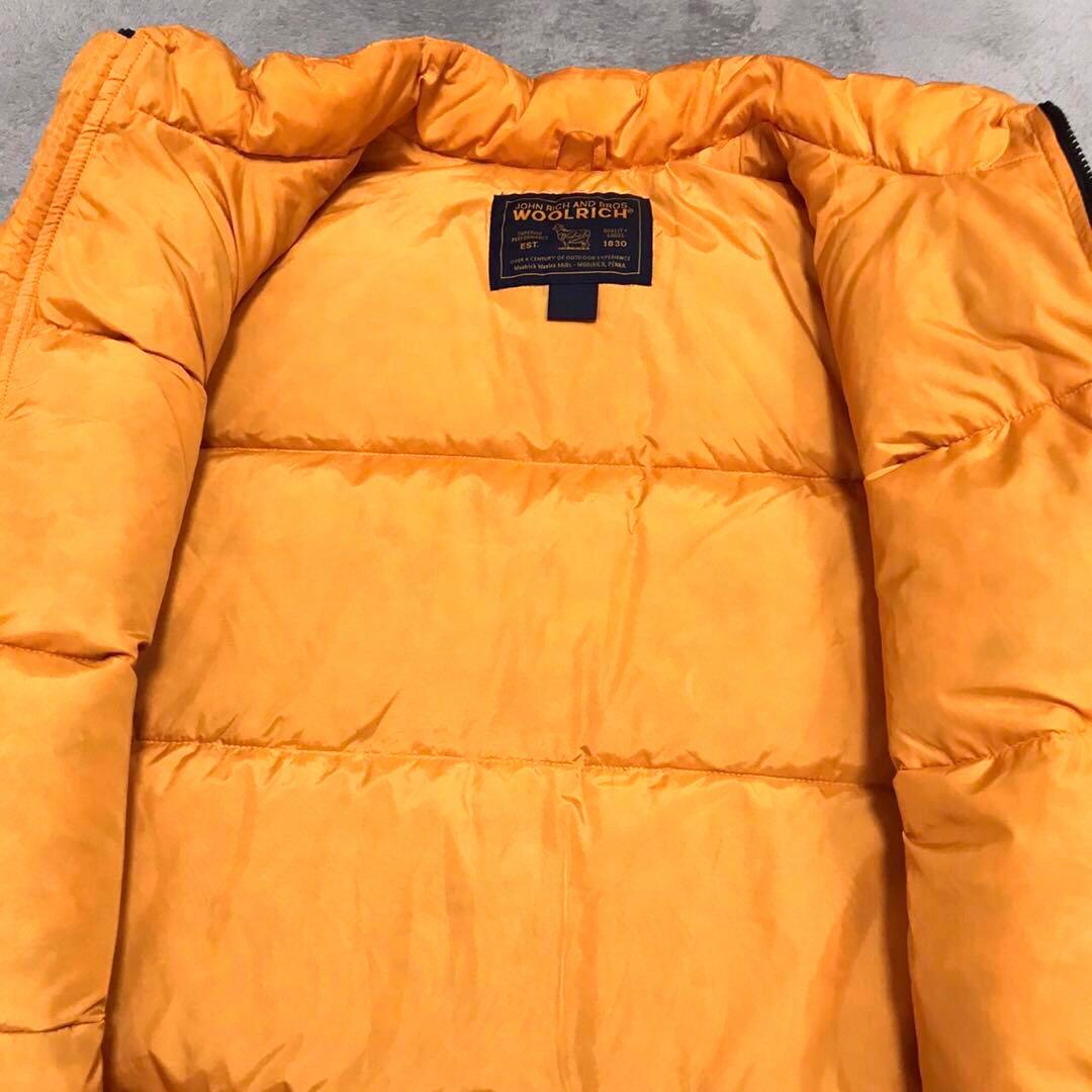 WOOLRICH ウールリッチ　ダウンベスト　ワッペンロゴ　イエロー　2XL