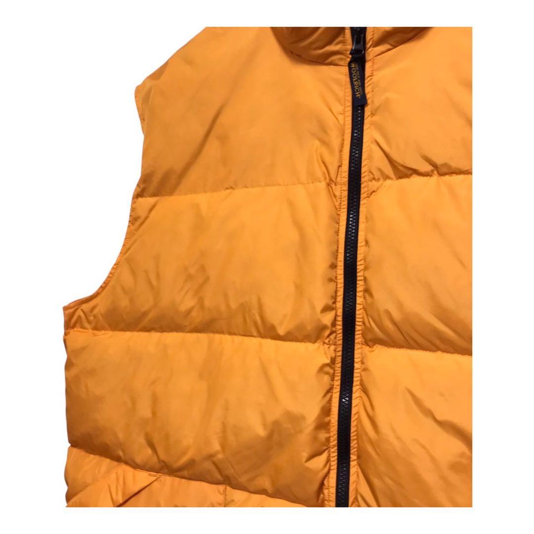 WOOLRICH ウールリッチ　ダウンベスト　ワッペンロゴ　イエロー　2XL