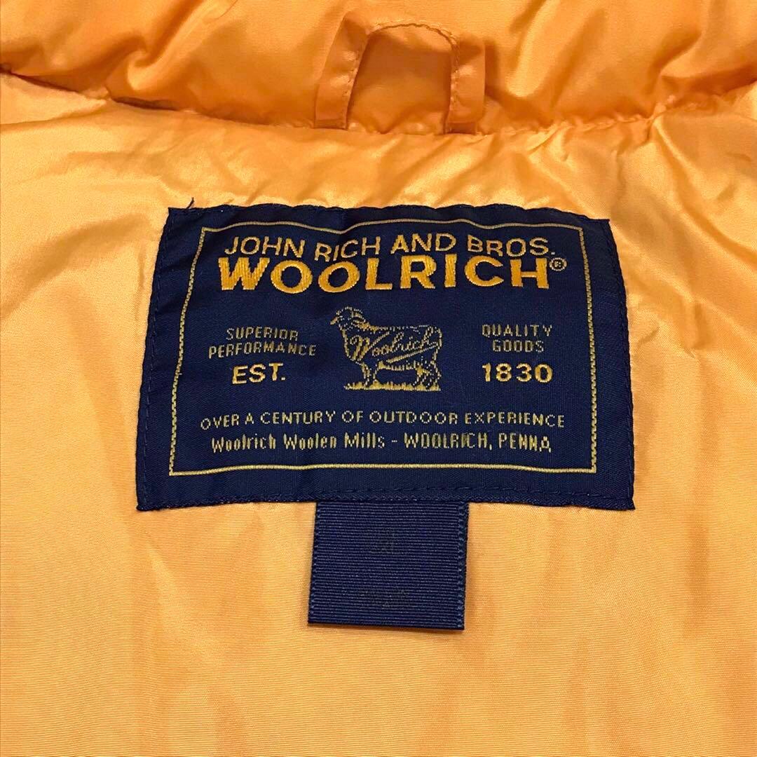 WOOLRICH ウールリッチ　ダウンベスト　ワッペンロゴ　イエロー　2XL