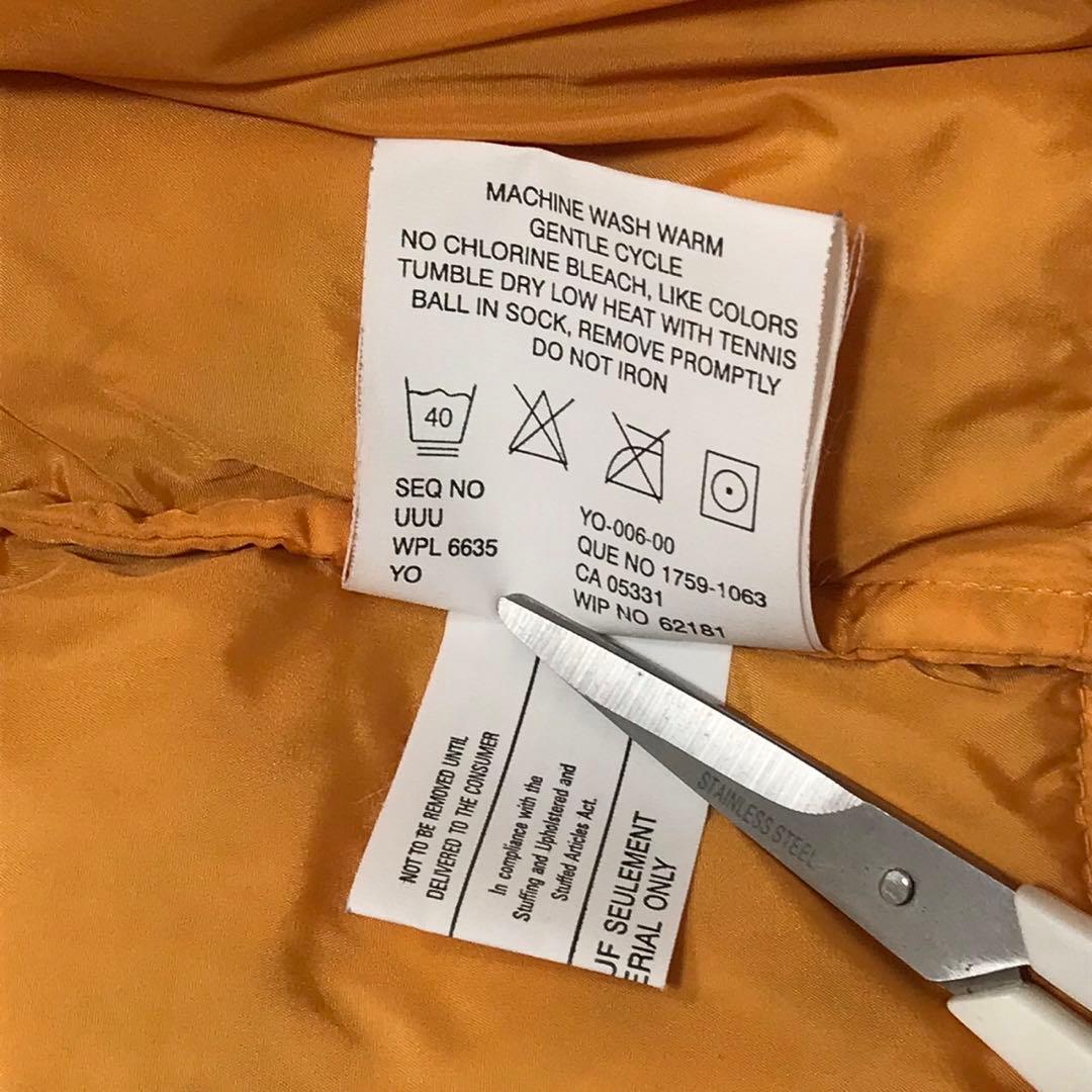 WOOLRICH ウールリッチ　ダウンベスト　ワッペンロゴ　イエロー　2XL