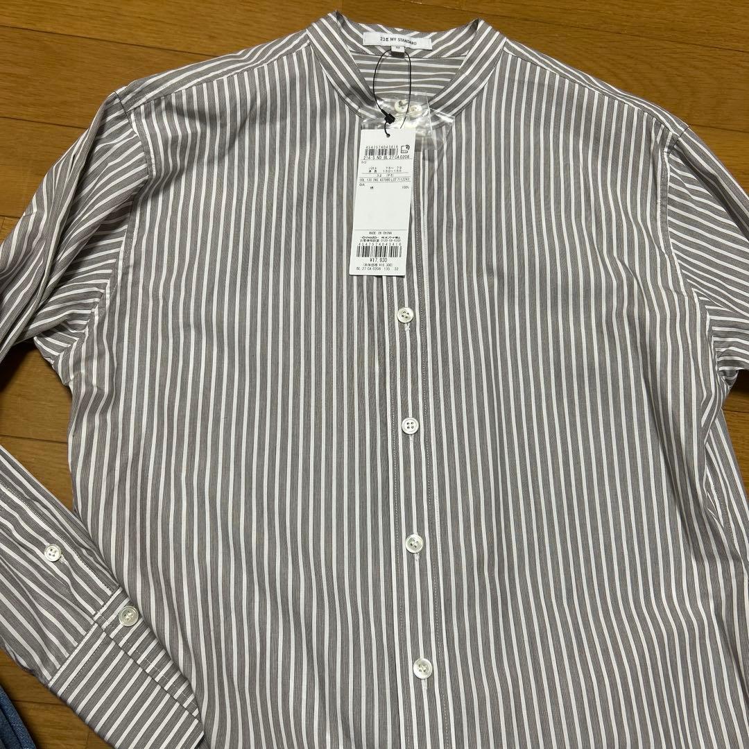 23区　CANCLINI バンドカラー シャツ2025　新品