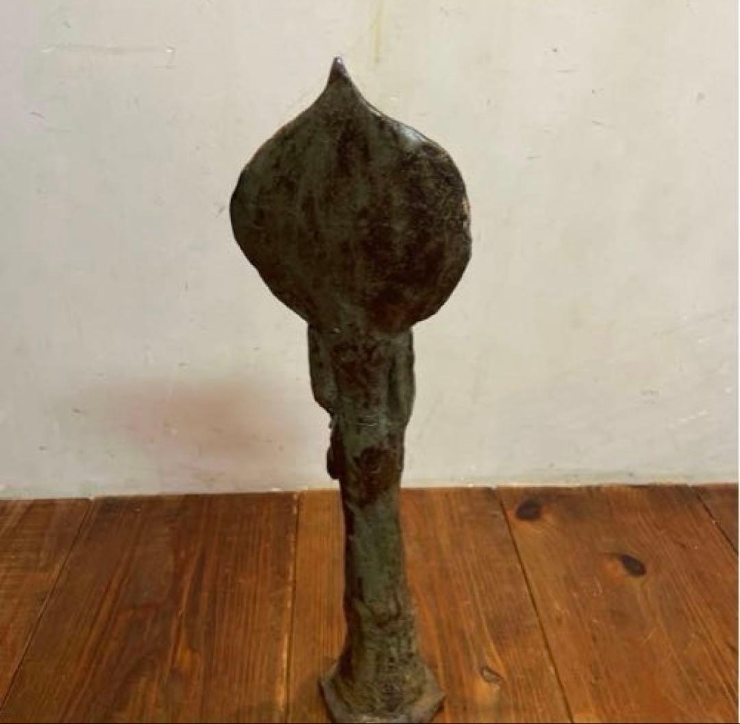 美品　陶芸　聖観音像　聖観世音菩薩　焼物　立像