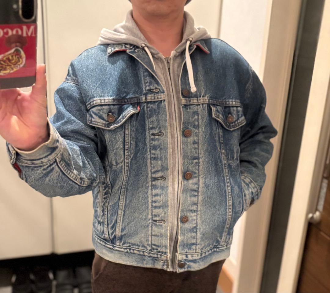 【希少】90s USA Levi's 70417 ネルライナー デニムM