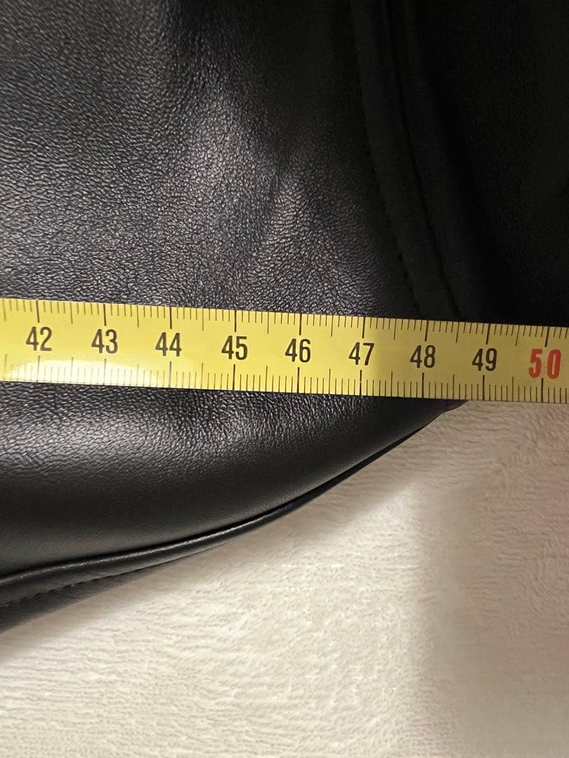JIL SANDER ブラックレザージャケット 48
