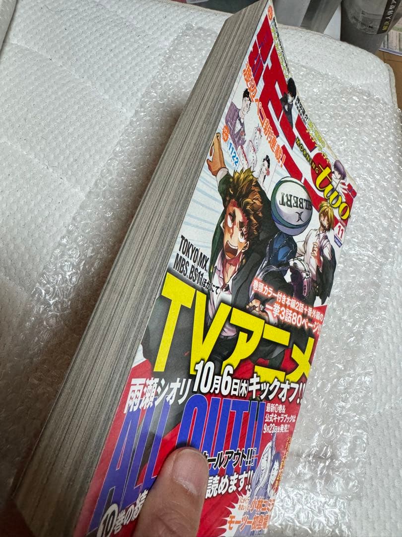 モーニングtwo 2016年 11月号 ALL OUT!!表紙 渡辺ペコ 押切