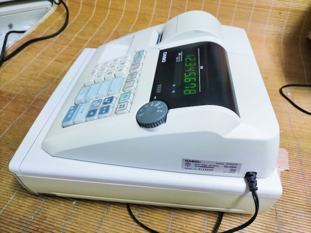 カシオレジスター　100ER　簡単便利特殊　送料込　873500