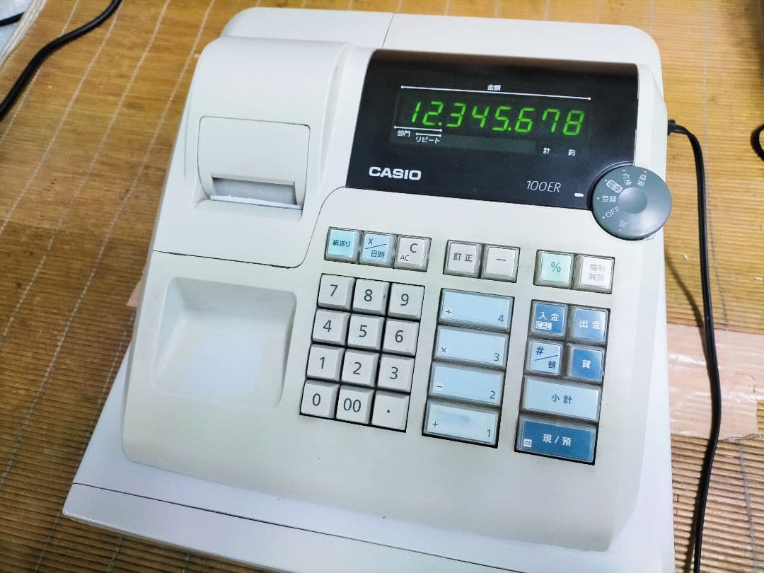 カシオレジスター　100ER　簡単便利特殊　送料込　873500
