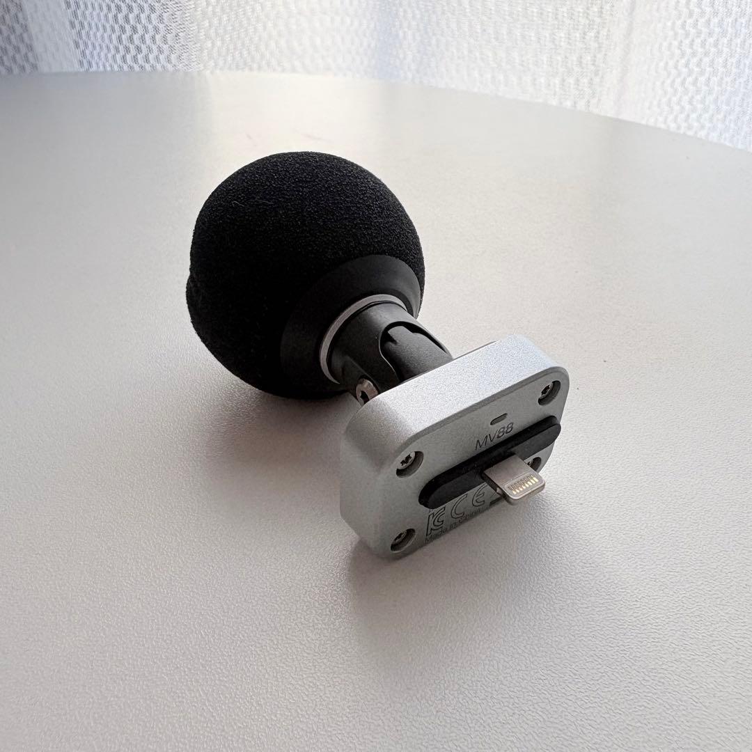 【美品】SHURE MV88A-A 携帯に直接繋げて使えるマイク