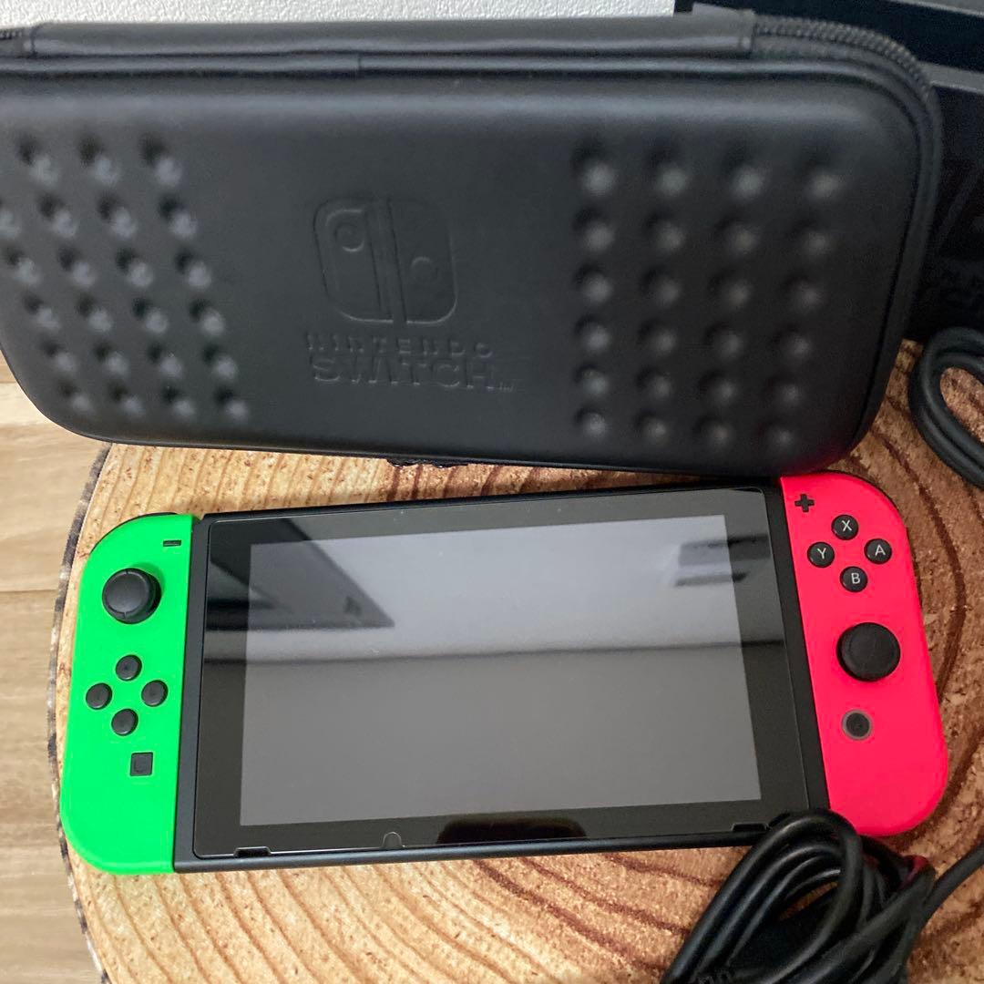 Nintendo Switch ニンテンドースイッチ本体GRN/PNK箱無し②