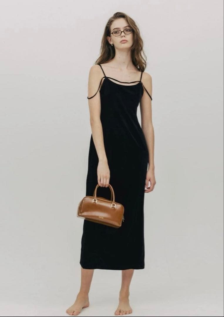 The toe Annecy Velour Onepiece ベロアキャミワンピ