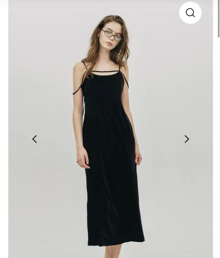 The toe Annecy Velour Onepiece ベロアキャミワンピ