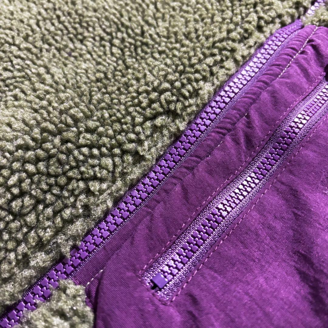 ジャケット・アウター JOHNBULL Boa Fleece Vest Olive Purple L