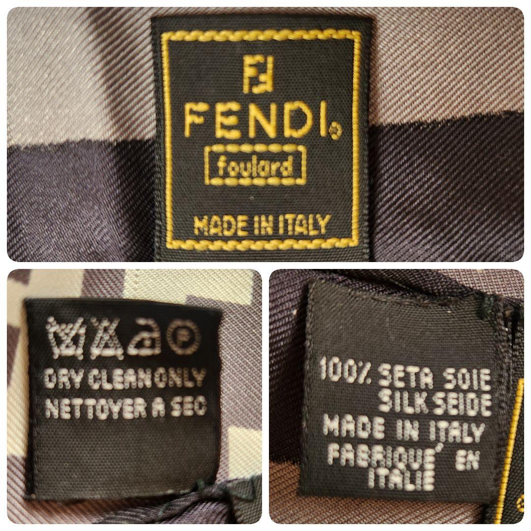 正規品★フェンディ★FENDI★ズッカ柄★シルクスカーフ