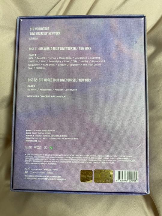 ミュージック BTS LOVEYOURSELF NY DVD
