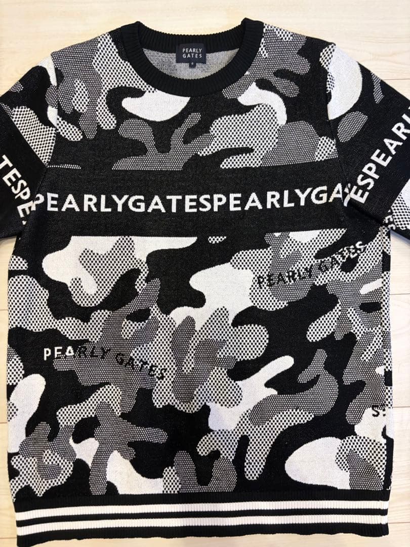 PEARLY GATES 迷彩柄ニットセーター【3月限定販売】