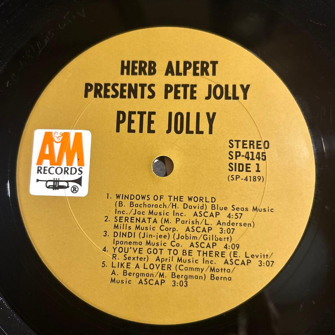 洋楽 Herb Alpert Presents Pete Jolly US