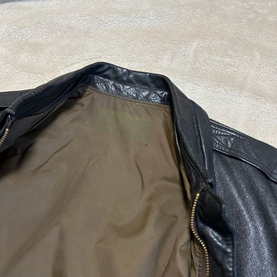 90s L.L.Bean A-2型 レザージャケット USA製 ブラウン 本革