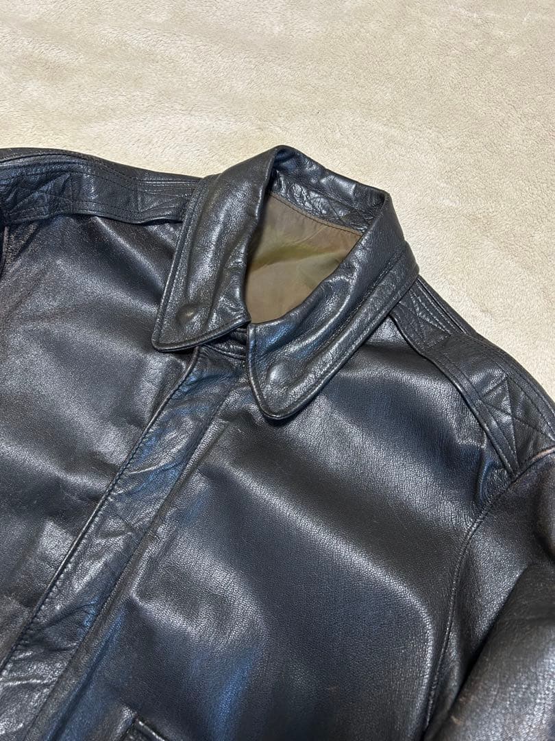 90s L.L.Bean A-2型 レザージャケット USA製 ブラウン 本革